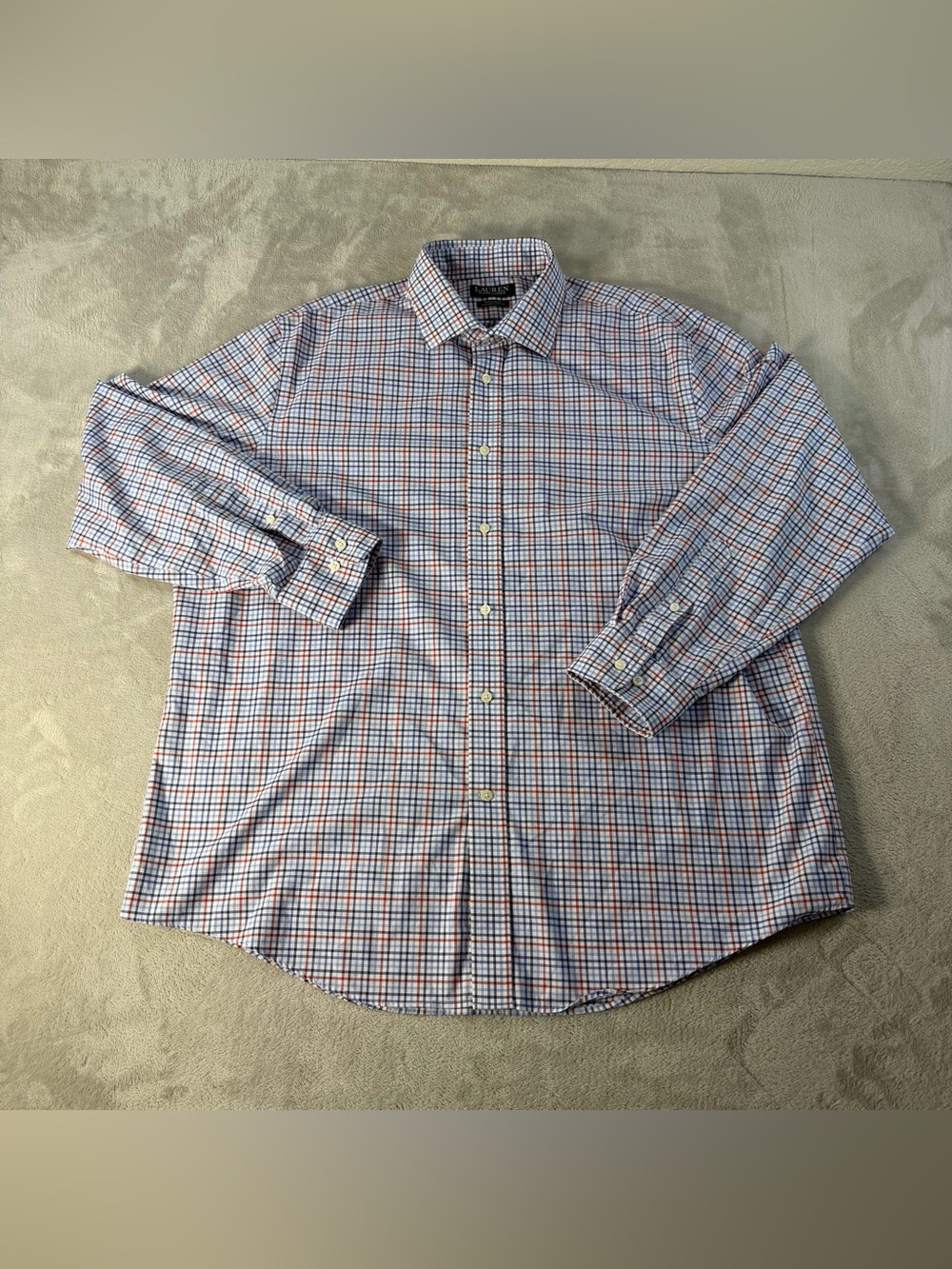 Lauren Ralph Lauren Shirt Mens 17.5 34/35 XL Regular Fit Supima Cotton Plaid